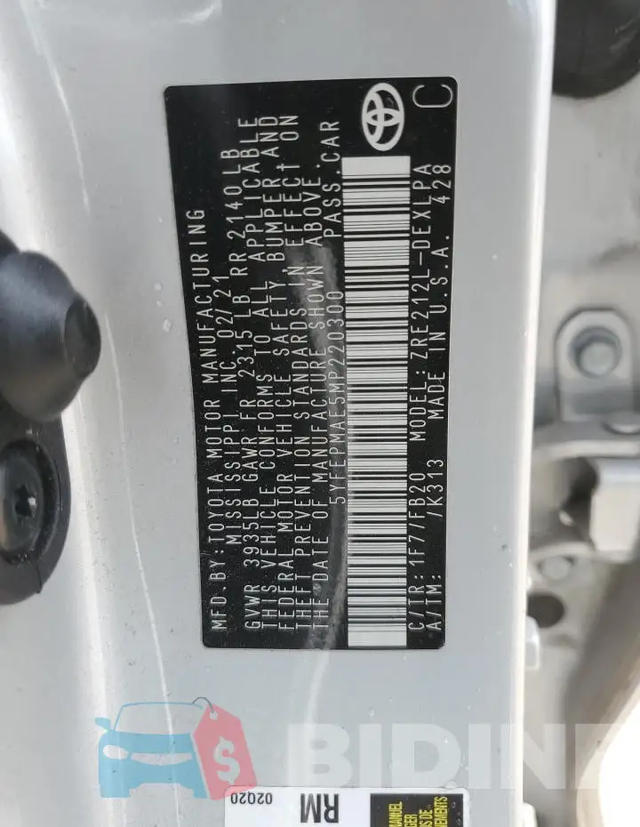 5YFEPMAE5MP220300 Photo# 12