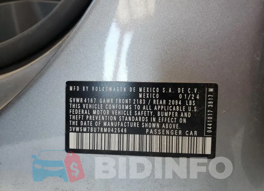 3VW5M7BU7RM042546 Photo# 12