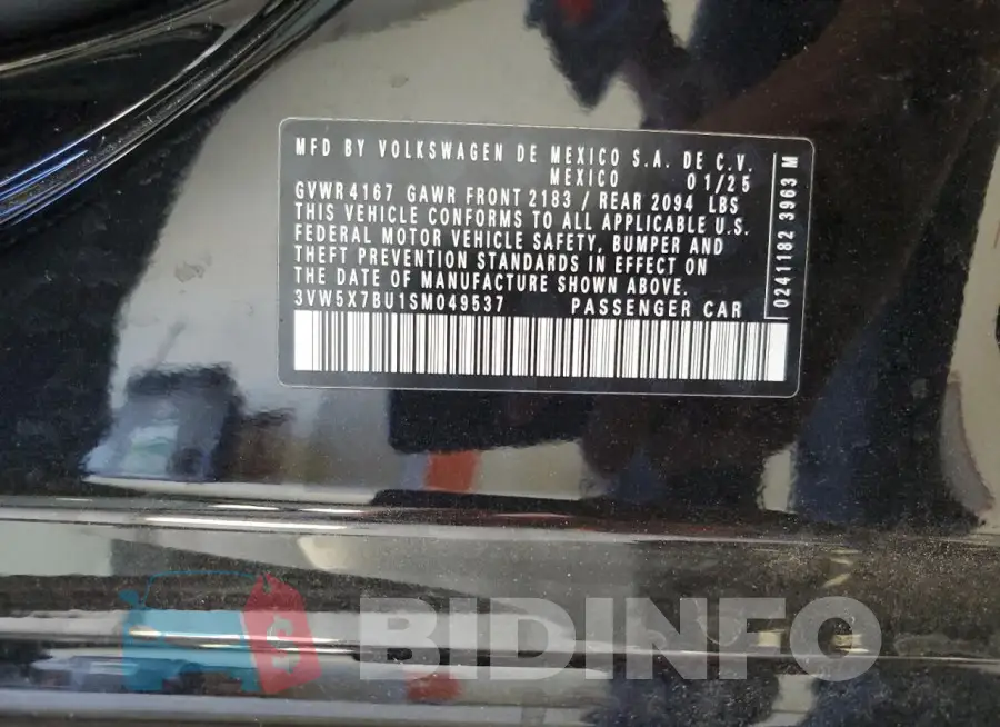 3VW5X7BU1SM049537 Photo# 12