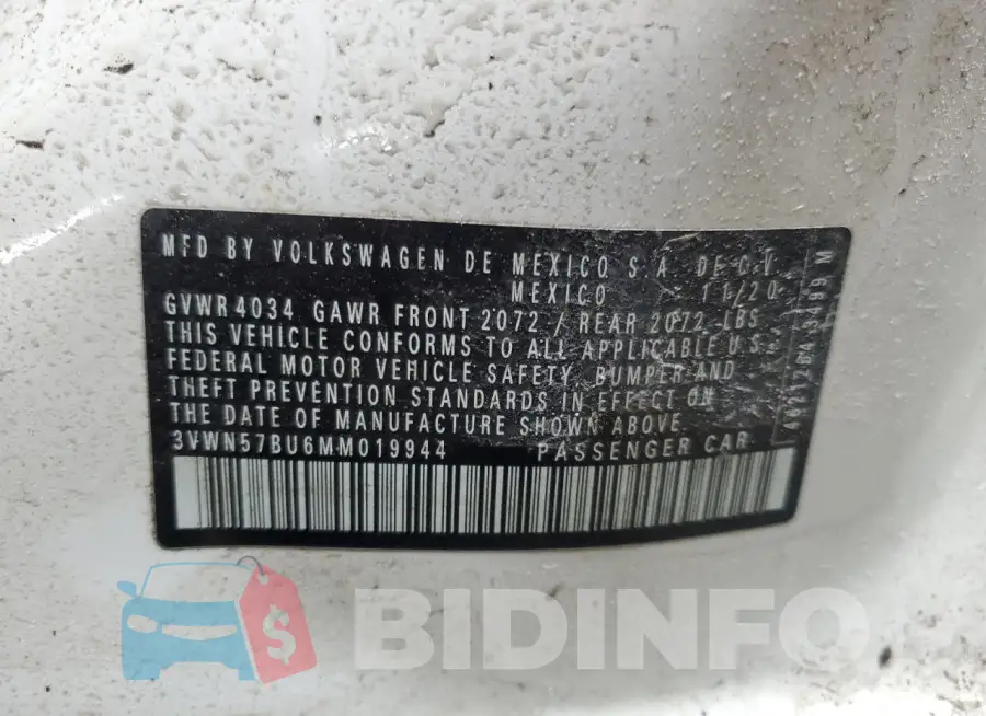 3VWN57BU6MM019944 Photo# 13