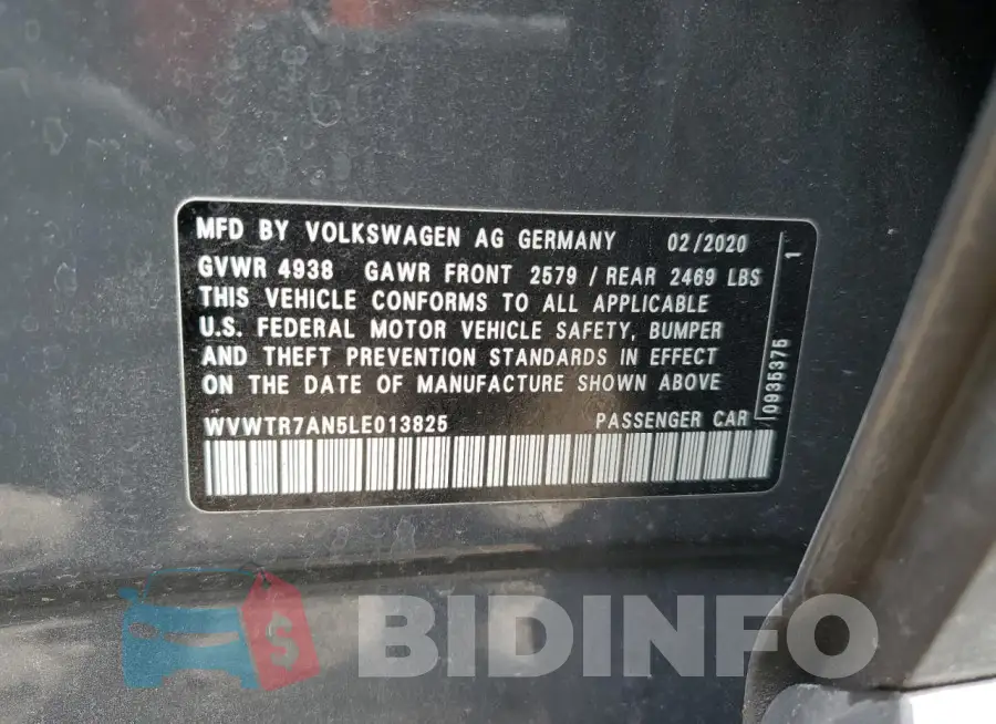 WVWTR7AN5LE013825 Photo# 12