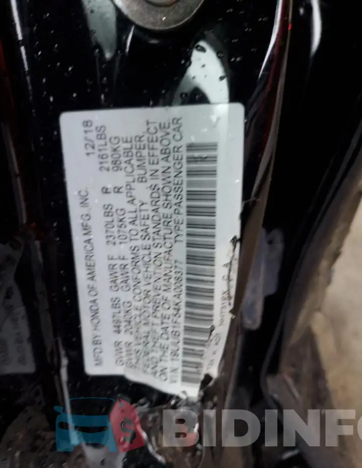 19UUB1F54KA008377 Photo# 13