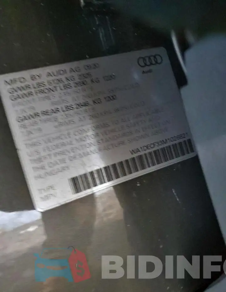 WA1DECF33M1026821 Photo# 14