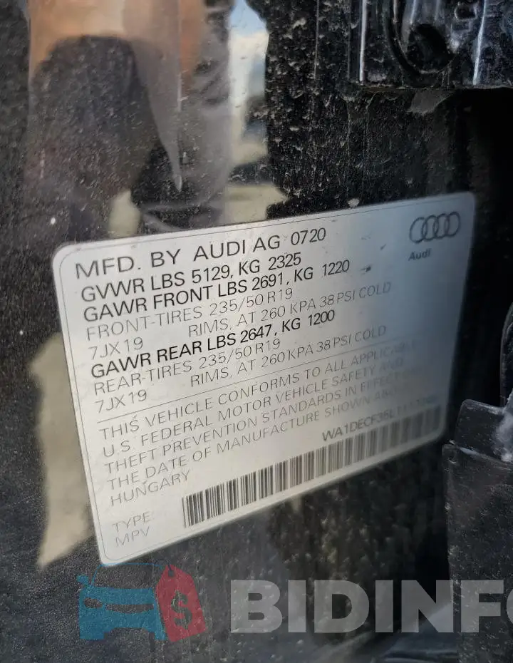 WA1DECF35L1117748 Photo# 13