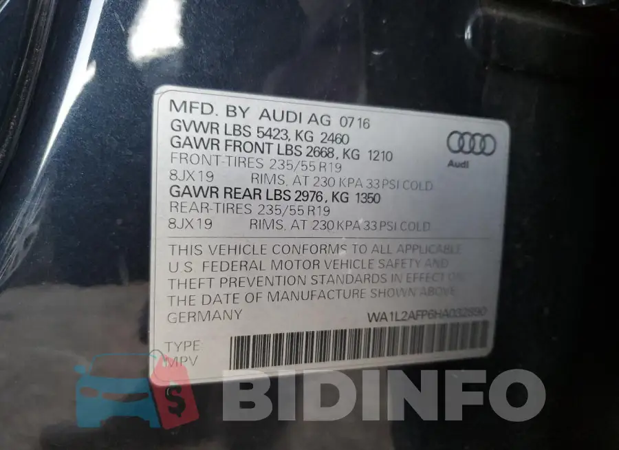 WA1L2AFP6HA032890 Photo# 12