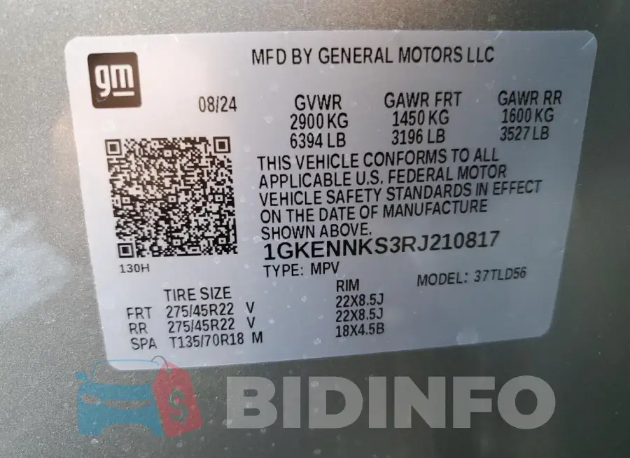 1GKENNKS3RJ210817 Photo# 13