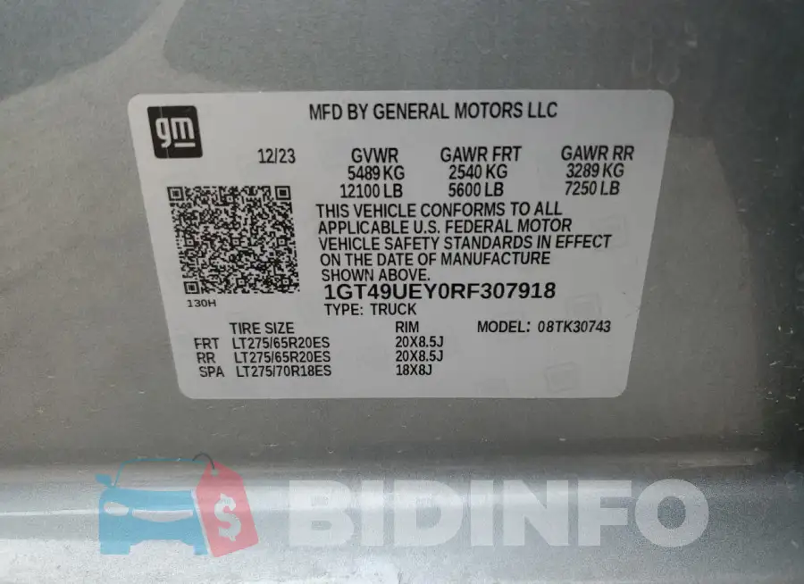 1GT49UEY0RF307918 Photo# 12