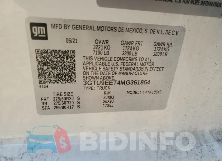 3GTU9EET4MG361854 Photo# 13