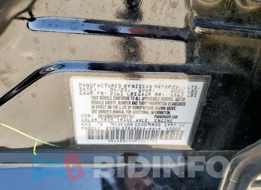 3N1AB8CV4PY267701 Photo# 13