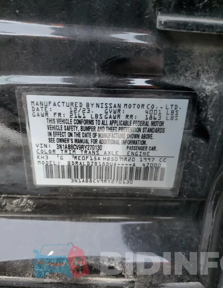 3N1AB8CV9RY270130 Photo# 12