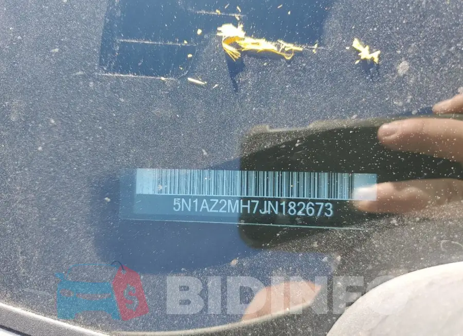 5N1AZ2MH7JN182673 Photo# 13
