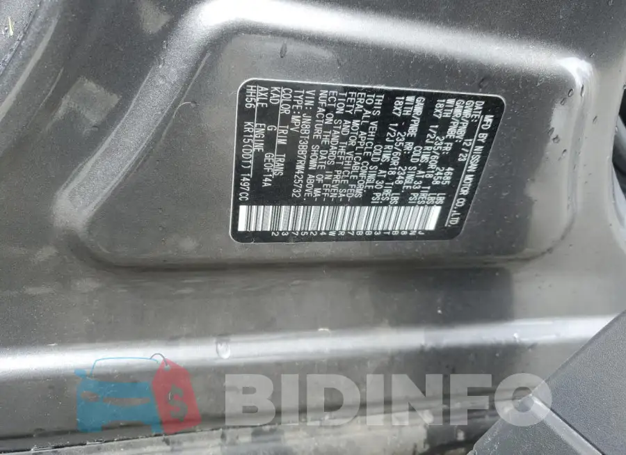 JN8BT3BB7RW425732 Photo# 13