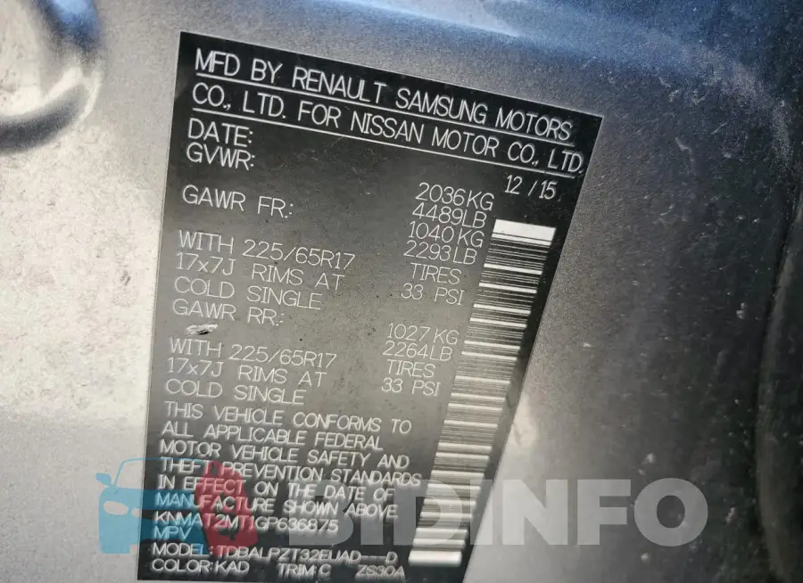 KNMAT2MT1GP636875 Photo# 14