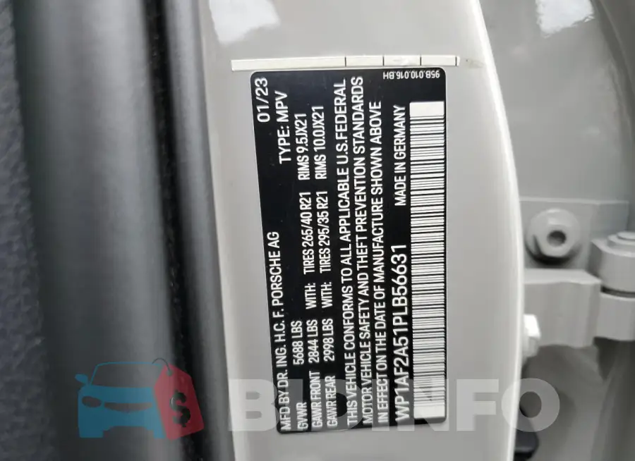 WP1AF2A51PLB56631 Photo# 13
