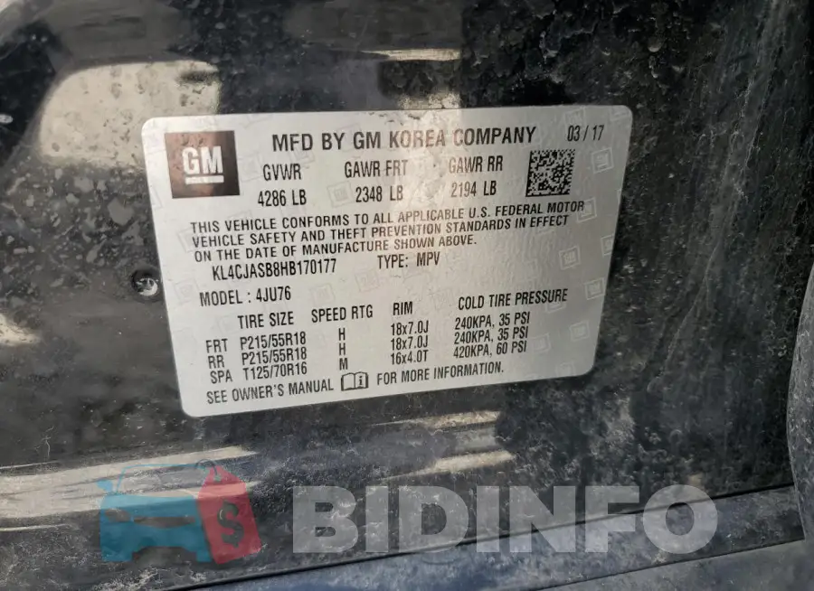 KL4CJASB8HB170177 Photo# 12