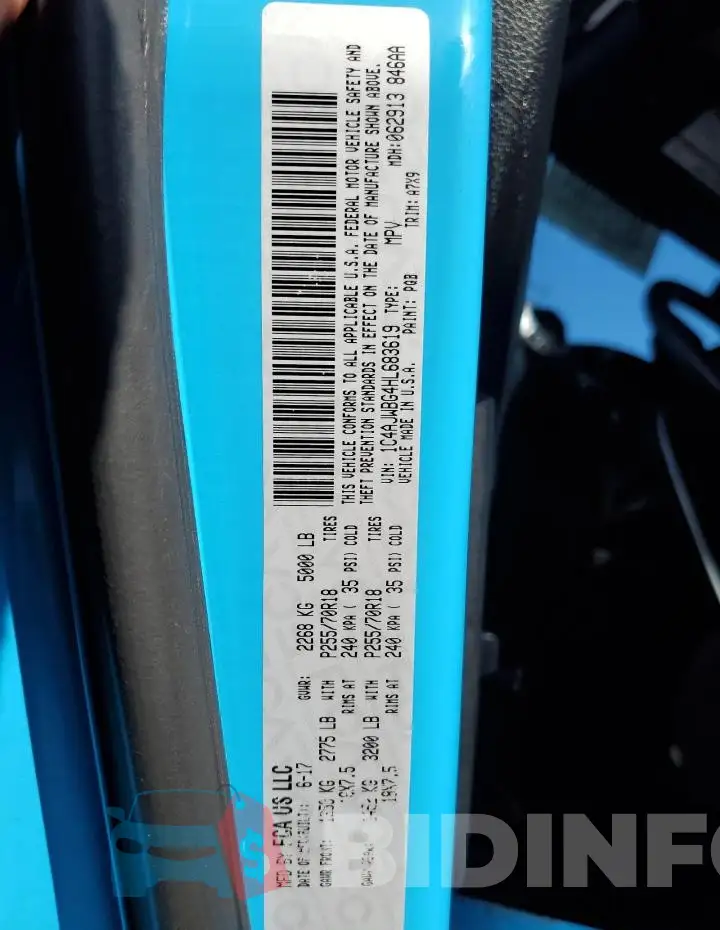 1C4AJWBG4HL683619 Photo# 13