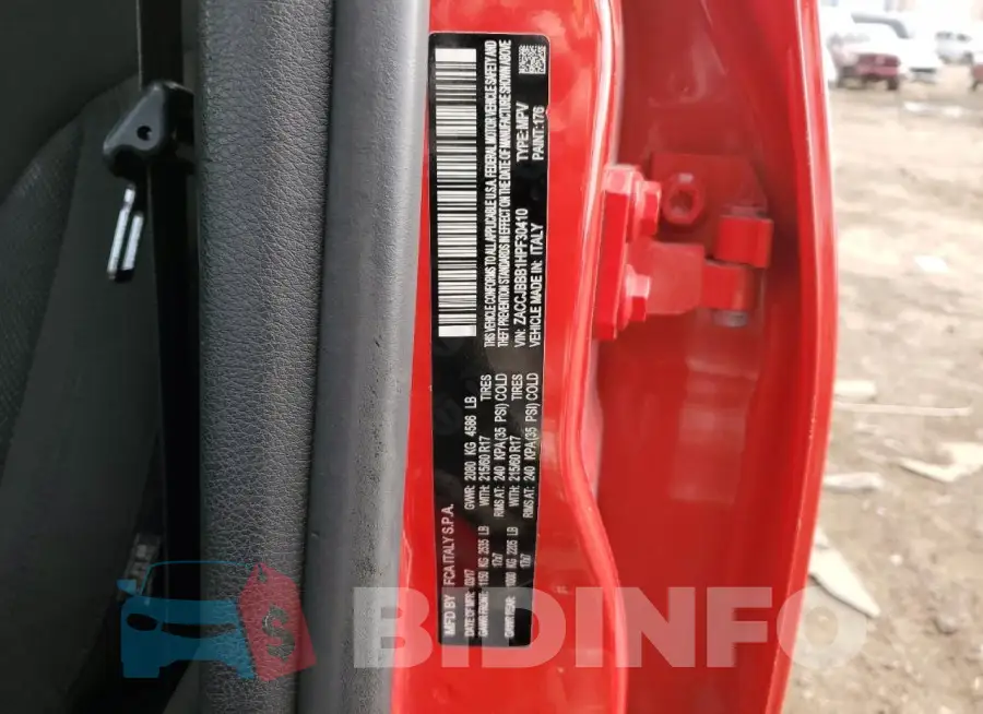 ZACCJBBB1HPF30410 Photo# 12