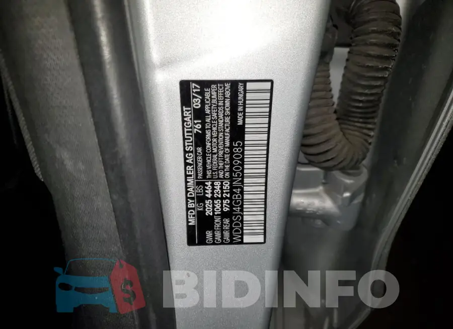 WDDSJ4GB4JN509085 Photo# 12
