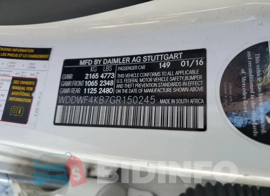 WDDWF4KB7GR150245 Photo# 12