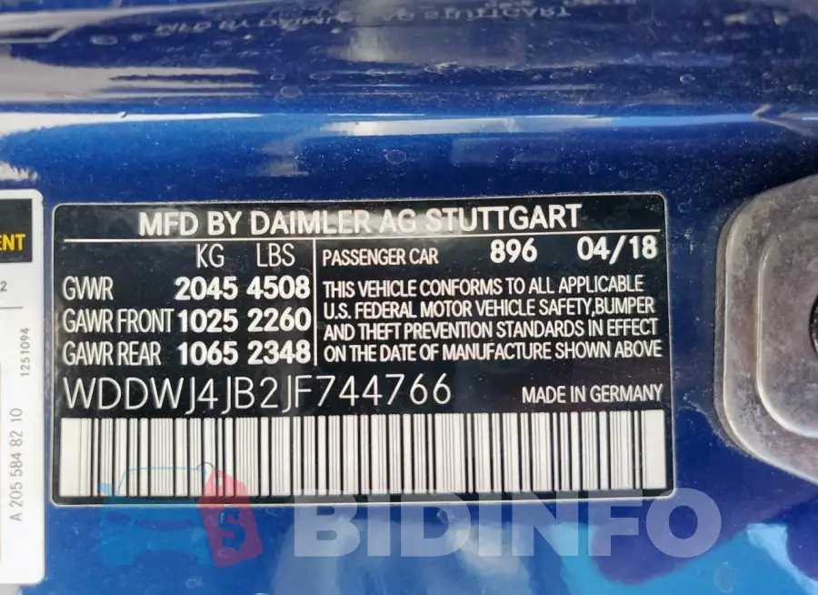 WDDWJ4JB2JF744766 Photo# 13