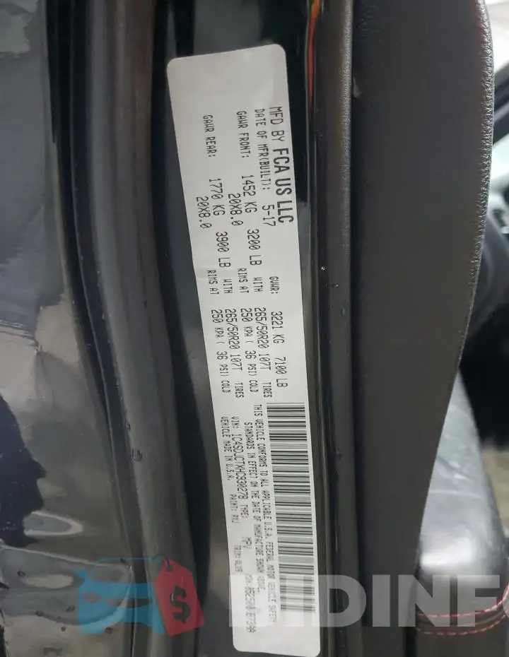 1C4SDJCTXHC930278 Photo# 13