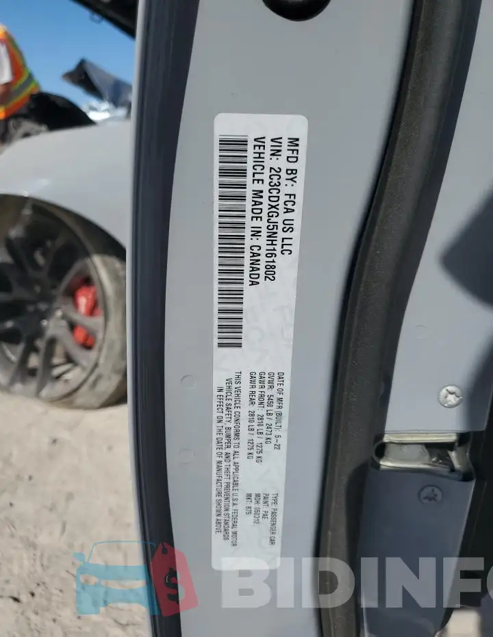 2C3CDXGJ5NH161802 Photo# 13