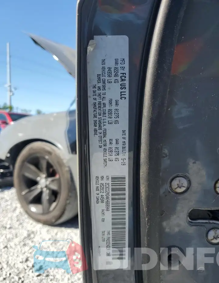 2C3CDZAG4KH668940 Photo# 13