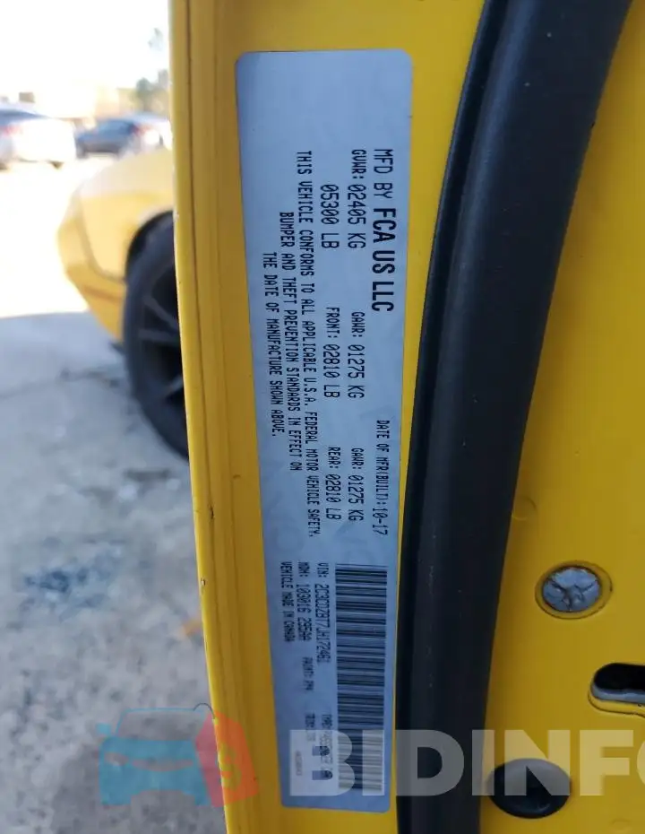 2C3CDZBT7JH172461 Photo# 12