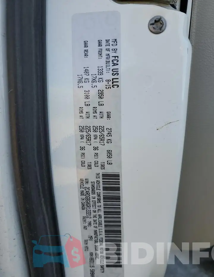 2C4RDGBG0GR122212 Photo# 14