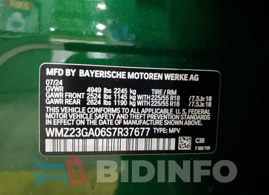 WMZ23GA06S7R37677 Photo# 13