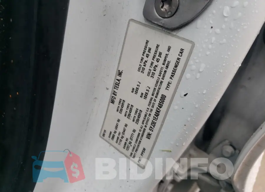 5YJ3E1EA8KF485000 Photo# 13