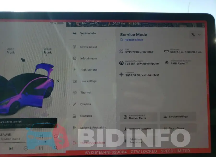 5YJ3E1EB4NF329064 Photo# 9