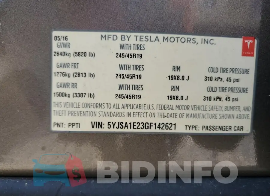 5YJSA1E23GF142621 Photo# 13