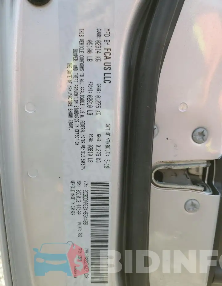 2C3CCAAG2KH654488 Photo# 12