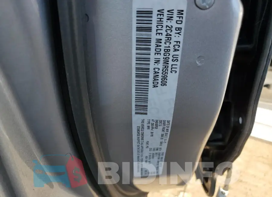 2C4RC1BG9MR559606 Photo# 12