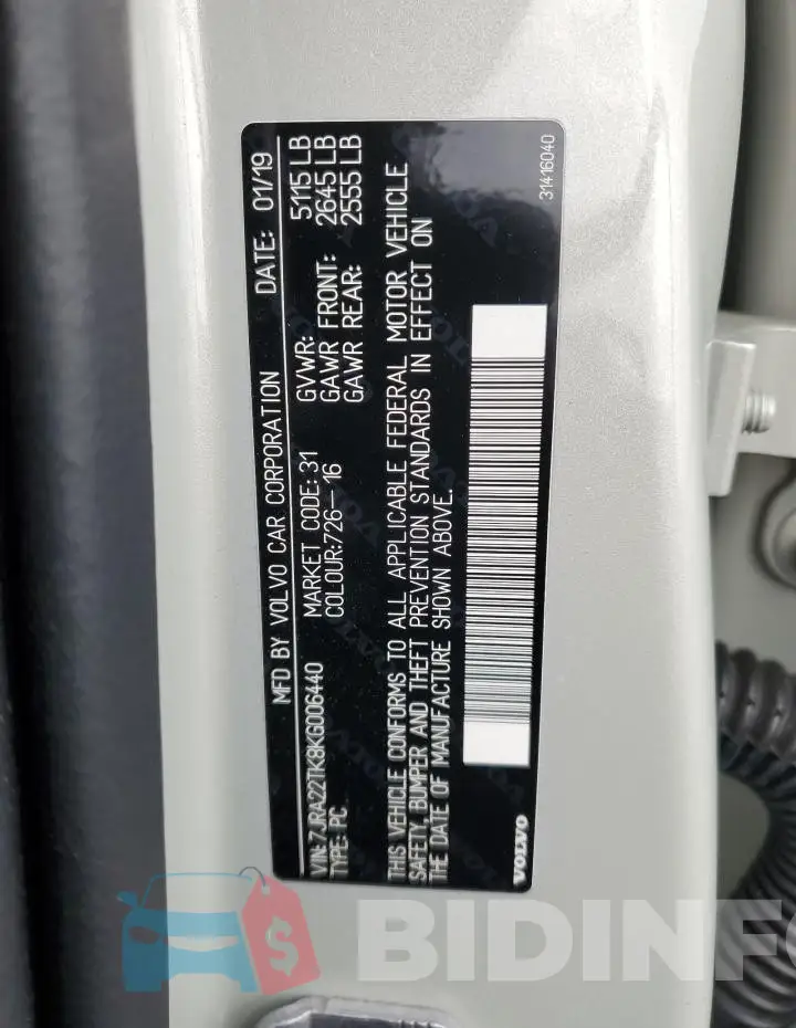 7JRA22TK8KG006440 Photo# 12