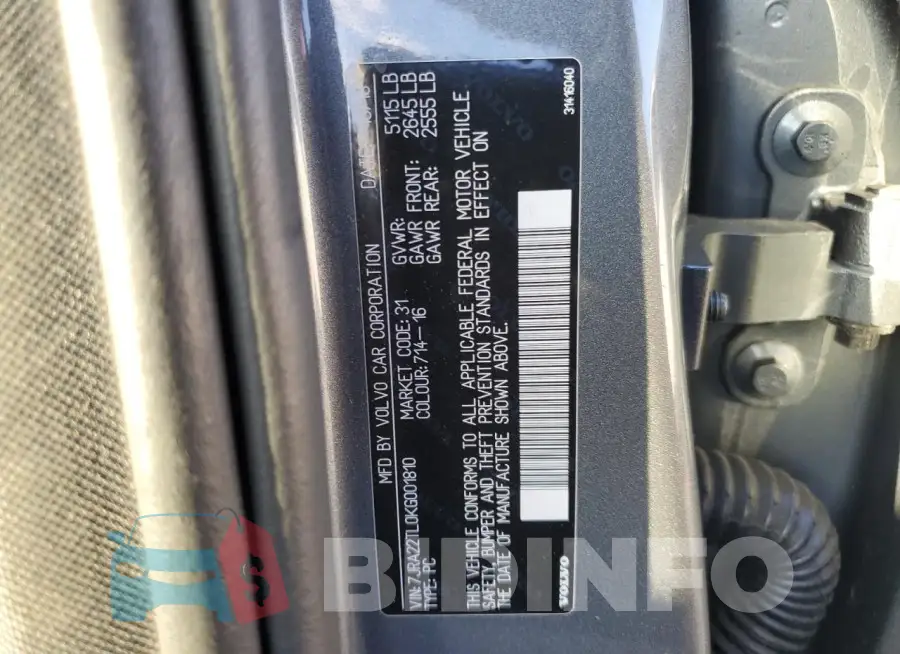 7JRA22TL0KG001810 Photo# 12