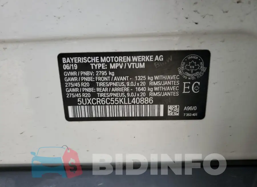 5UXCR6C55KLL40886 Photo# 13