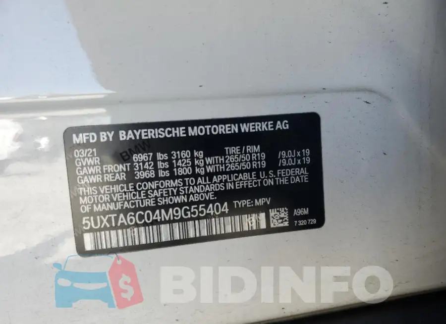 5UXTA6C04M9G55404 Photo# 13