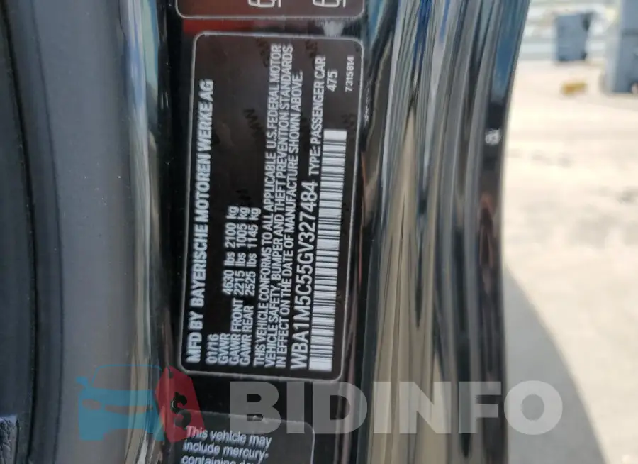 WBA1M5C55GV327484 Photo# 12
