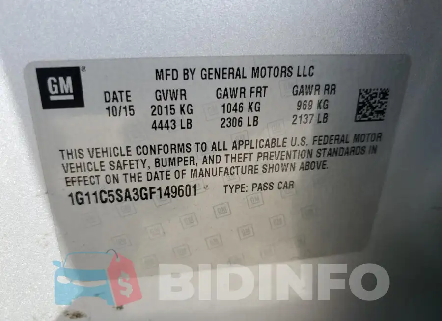 1G11C5SA3GF149601 Photo# 12