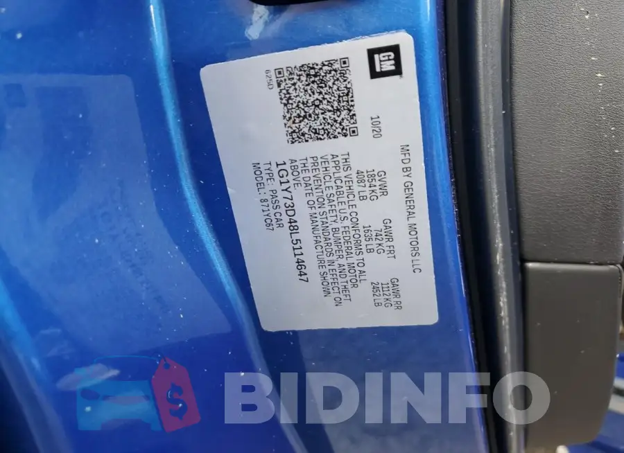 1G1Y73D48L5114647 Photo# 12