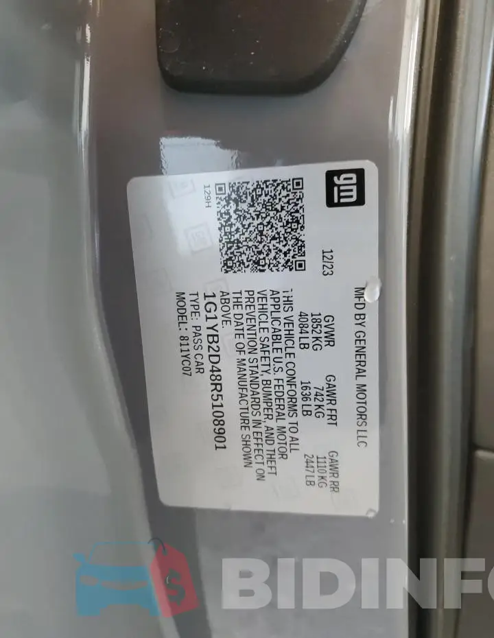 1G1YB2D48R5108901 Photo# 13