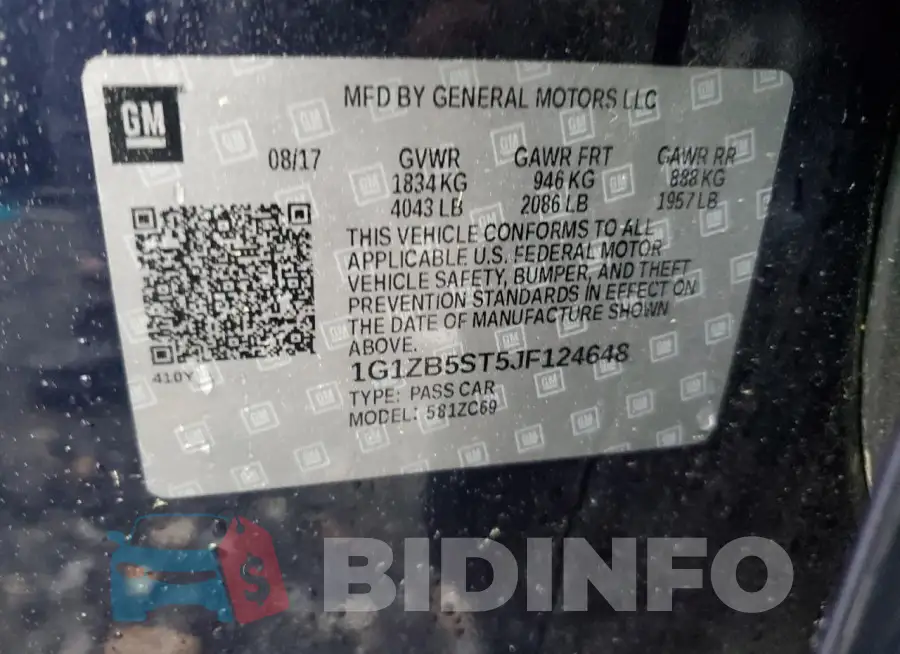 1G1ZB5ST5JF124648 Photo# 12