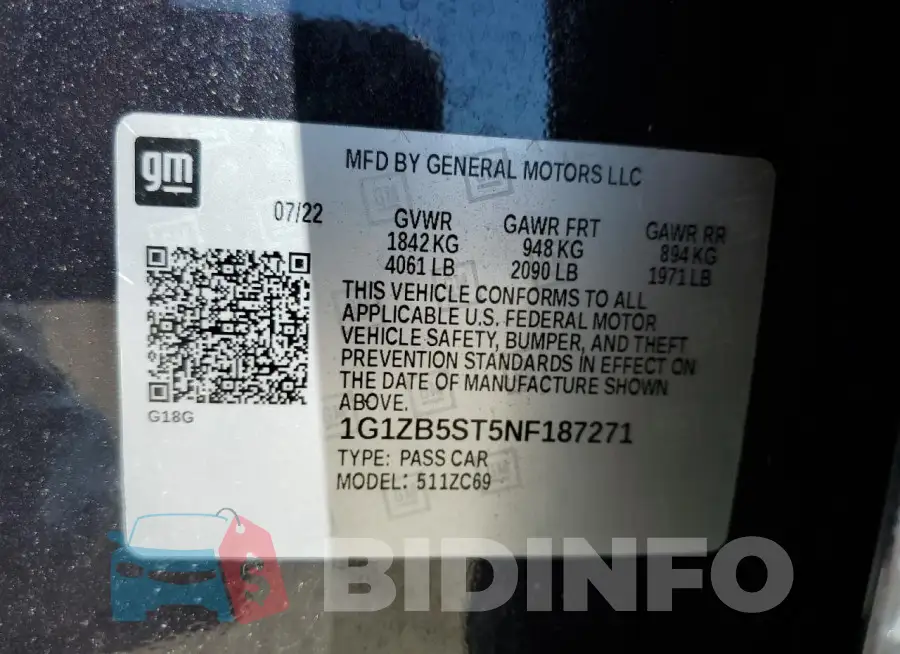 1G1ZB5ST5NF187271 Photo# 12