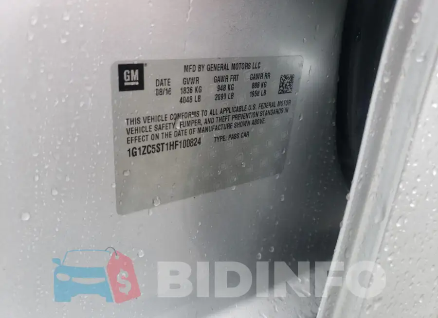 1G1ZC5ST1HF100824 Photo# 12
