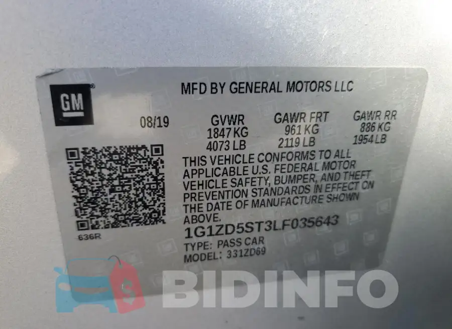 1G1ZD5ST3LF035643 Photo# 12