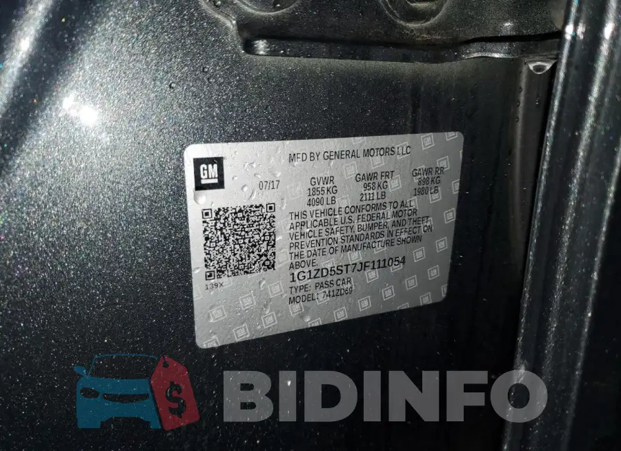 1G1ZD5ST7JF111054 Photo# 13