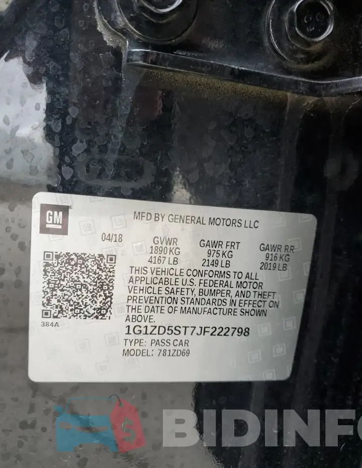 1G1ZD5ST7JF222798 Photo# 12