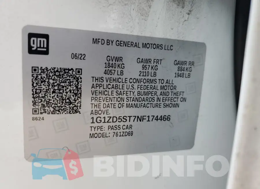 1G1ZD5ST7NF174466 Photo# 12